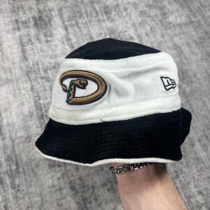 Arizona Diamondbacks New Era Bucket Hat M/L Black White MLB Sportif